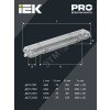 Светильник ДСП 2202 под LED лампу 2хT8 1200мм IP65 IEK LDSP0-2202-2X120-K01