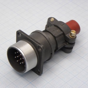 2РМТ22БПН10Ш1В1В, Соединитель  цилиндрический низкочастотный негерметичный