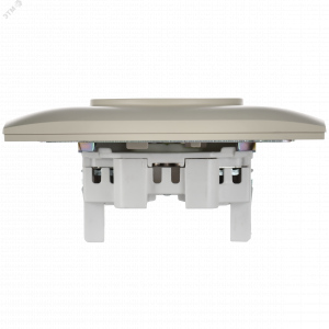 SKANDY Розетка 2-местная без заземления с защитными шторками 10А в сборе SK-R09B бежевый IEK SK-R23-10-K10-F