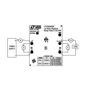 DC761A-A, Средства разработки интегральных схем (ИС) управления питанием LTC3204EDC-5 - Low Noise Regulated Charg