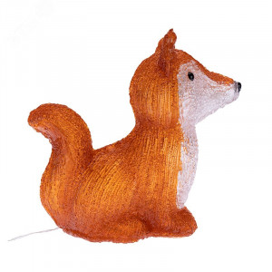 Акриловая светодиодная фигура Лисенок 28х15х26 см, батарейки 2хAA (не входят в комплект), 30 светодиодов 513-316