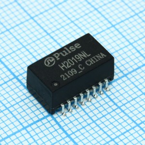 H2019NL, Телекоммуникационный трансформатор 1:1/1:1 16 выводов  для поверхностного монтажа