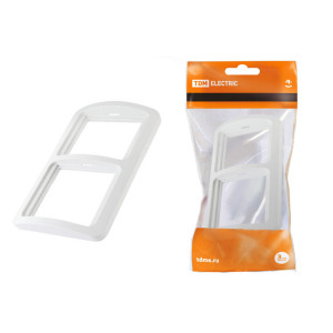 Рамка 2-ая горизонтальная белая "Валдай" SQ1804-0017