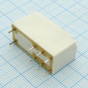 41.52.9.012.0010, Низкопрофильное миниатюрное электромеханическое реле; монтаж на печатную плату; выводы с шагом 5мм; 2CO 8A; Контакты AgNi; катушка 12В DС; степень защиты RTII