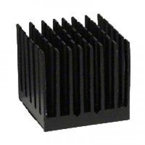 ATS-55300K-C1-R0, Радиаторы Heatsink, High Performance, X-CUT, Double-Sided Thermal Tape, Black Anodized, T412, 30x30x14.5mm