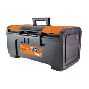 Ящик для инструментов ПРОФИ-16, 39х22х16 см, усилен., замок-автомат, лоток, органайзеры, «Рубин» SQ1032-0204