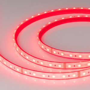 Лента герметичная RTW-PFS-B60-13mm 24V RGB (14.4 W/m, IP68, 5060, 5m) 033791, Светодиодная лента RTW-PFS-B60, герметичная IP68 (PFS-полная силиконовая экструзия). Светодиоды 5060, 60 шт/м (300 шт на 5 м), белая плата, ширина 13 мм, скотч 3M. Цвет RGB, угол 120°. Питание 24V, мощность 14.4 Вт/м (72 Вт на 5 м). Размеры 5000x13x5.5 мм