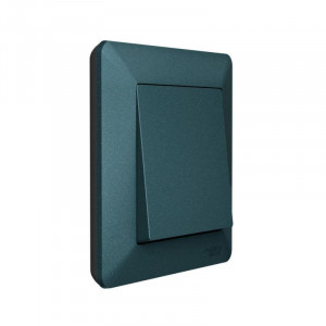 ATLASDESIGN AIR 1-постовая РАМКА, ИЗУМРУД/дымчатый черный ATN220801