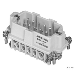C146-10A010-002-1, Сверхмощные разъемы питания Pin Insert 10 Way Heavy Mate
