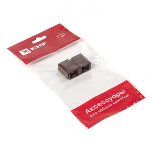 Соединитель (15х10) (4 шт) темное дерево EKF-Plast