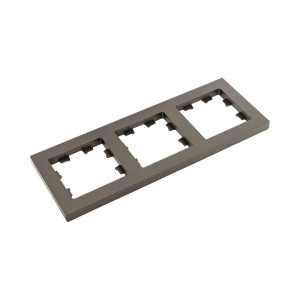 3 - местная рамка, мокко, пластик Эпика EKF UP1-FPM-03