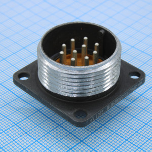 2РМДТ24Б10Ш5В1В, Соединитель  цилиндрический низкочастотный негерметичный