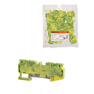 Зажим клеммный безвинтовой ЗКБ PEN быстрого зажима 4 вывода 4 мм2 (Ph-C PT 4-Q-PE) SQ0822-0170