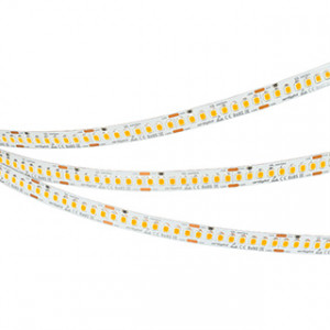 Лента UL-A200-10mm 24V Warm3000 (20 W/m, IP20, 2835, 5m) 037224, Светодиодная лента UL-A200, открытая. Светодиоды 2835, 200 шт/м (1000 шт на 5 м). Белая плата 10 мм, скотч 3M. Цвет ТЕПЛЫЙ 3000 K, CRI> 90, угол рассеивания 120°. Напряжение питания 24 В, мощность 20 Вт/м (100 Вт на 5 м). Размеры 5000x10x1.5 мм. Мин.отрез