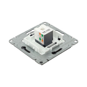 Механизм розетки RJ45 (cat5), графит Эпика EKF UP1-SOG-RJ45-5