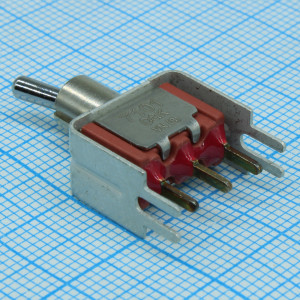 7101MD9V3BE, Тумблер ON-ON SPDT круглый  20В 0.4ВА монтаж на кронштейн медицинского применения