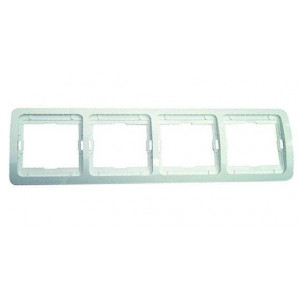 Рамка 4-м Mimoza горизонт. крем 32039