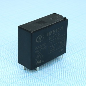 HFE10-1/24-HT-L2, Силовое реле; один контакт на замыкание 50А сдвоенная катушка 24В