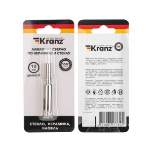 Сверло алмазное 10 мм по керамике и стеклу KR-92-0003
