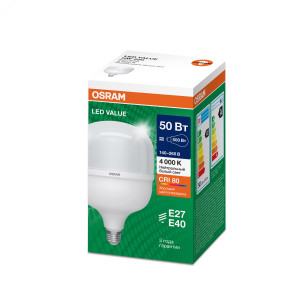 Лампа светодиодная LV HW 50SW/840 230В E27/E40 OSRAM 4099854121432