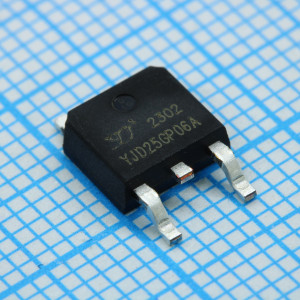 YJD25GP06A, Транзистор полевой MOSFET P-канальный 60В 25A TO-252