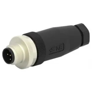 T4111401051-000, Вилка, M12, PIN: 5, "папа", код B-Profibus, на провод, IP67, прямой