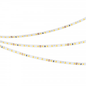 Лента UL-A120-5mm 24V Warm2700 (9.6 W/m, IP20, 5m) 044062, Светодиодная узкая лента UL-A120, открытая. Светодиоды 2835, 120 шт/м (600 шт на 5 м), белая плата, ширина 5 мм, скотч 3M. Цвет ТЕПЛЫЙ 2700 K, цветопередача CRI>90, угол 120°. Питание 24V, мощность 9.6 Вт/м (48 Вт на 5 м). Размеры 5000x5x1.5 мм. Мин. отре