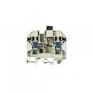 Предохранительная клемма WK 10/SI U 5 X 20, Предохранительная клемма, тип предохранителя: 5x20, тип фиксации провода: винтовой, номинальное сечение: 10 мм кв., 10A, 500V, ширина: 12 мм, цвет: серый, тип монтажа: DIN35