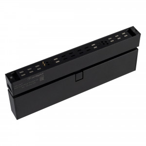 Светильник MAG-FLAT-FOLD-25-S200-6W Day4000 (BK, 100 deg, 24V) 034234, Светильник поворотный для магнитных треков шириной 25мм, 6Вт. Цвет свечения ДНЕВНОЙ 4000K, световой поток 400лм, угол 100°, CRI>90. Корпус прямоугольный, металл, цвет черный, IP20. Размеры LxWxH 204x20x46мм. Входное напряжение DC24V, мощность 6Вт.