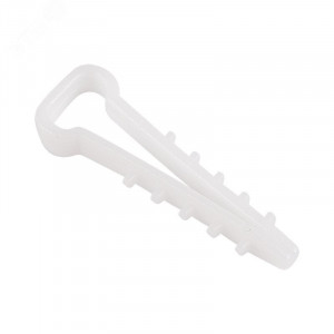 Дюбель-хомут 5-10 прямоуг. бел. (уп.100шт) 07-4610