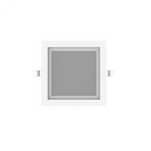 Светильник квадратный с декоративным стеклом,200х200х30, 150х150, 18W 3000K, 1390лм 1/20 948111118