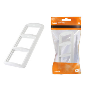 Рамка 3-ая горизонтальная белая "Валдай" SQ1804-0019