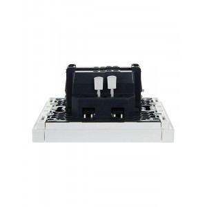 FORTE&PIANO Выключатель 1-клавишный проходной с индикацией 10А FP204 белый IEK FP-V12-1-10-1-K01