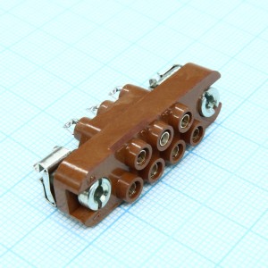 РП10-7 З розетка, Соединитель  низкочастотный, прямоугольный, внутреннего монтажа