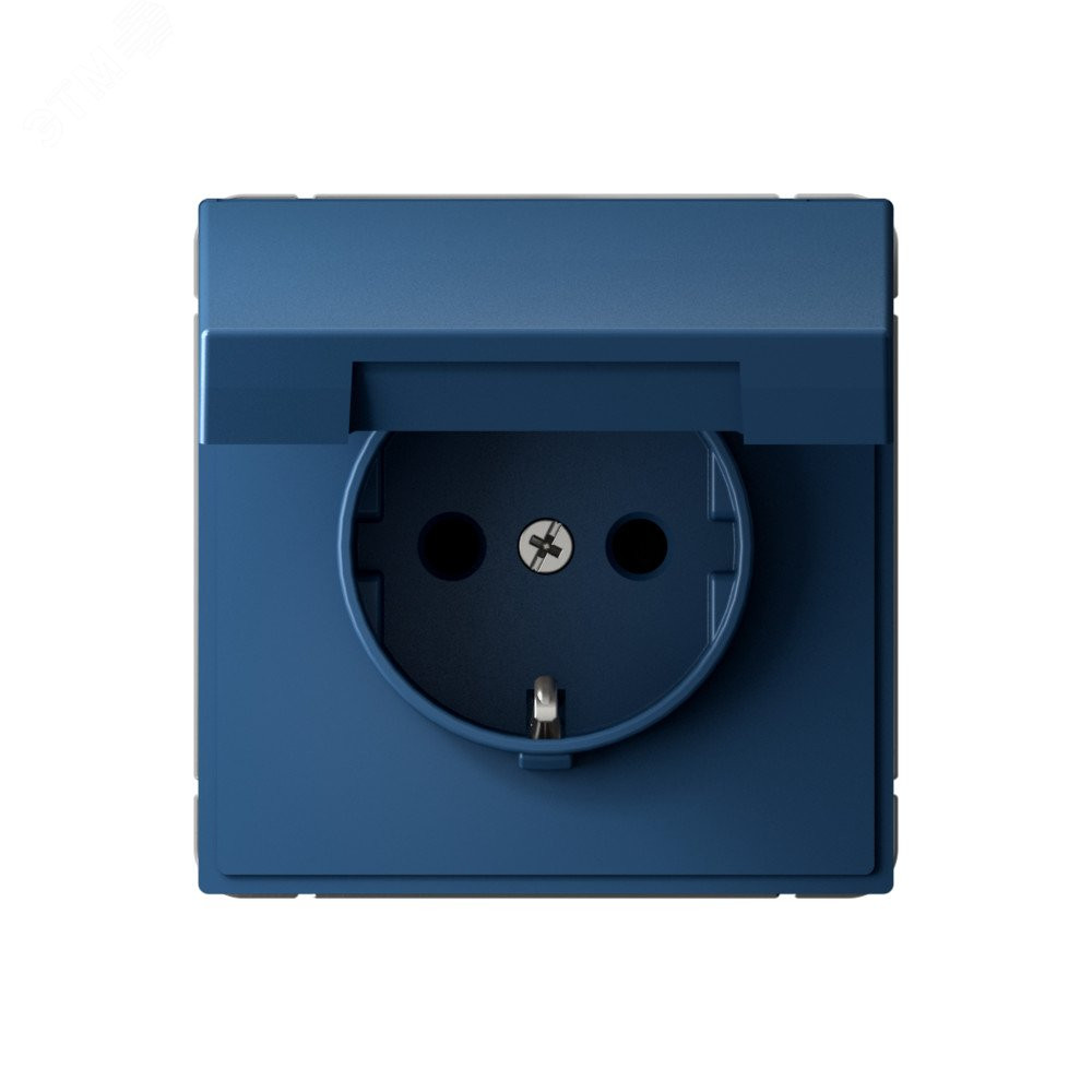 Изображение товара ARTGALLERY Розетка силовая с заземлителем IP20 16А аквамарин корпус