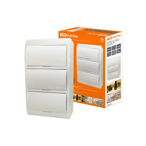 Бокс ЩРН-П-36модулей с белой крышкой, навесной, пластик IP41 SQ0903-0007