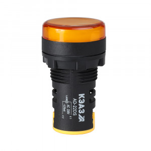 Лампа AD22DS(LED) матрица D22мм желтый 24В AC/DC- 303937