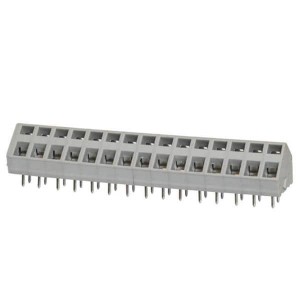TBL007A-500-15GY, Фиксированные клеммные колодки Terminal block, screwless, 5.00, 45 , 15, Gray
