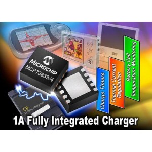 MCP73833-CNI/UN, Управление питанием от батарей Charge Management Controllers