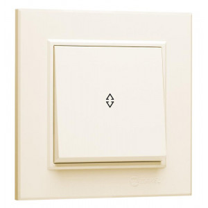 Переключатель 1-кл. СП Karea 10А IP20 крем. 56010005