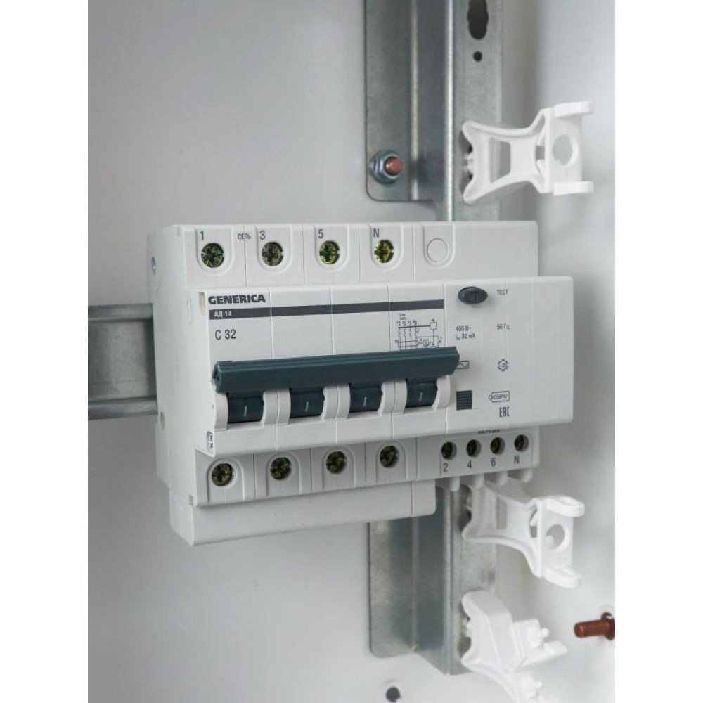 Изображение товара Выключатель автоматический дифференциального тока 4п 32А 30мА АД14 MAD15-4-032-C-030