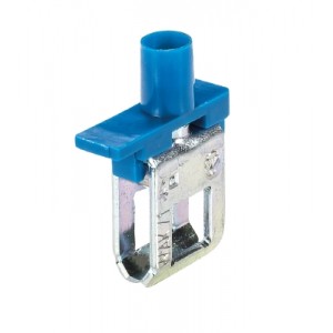 Клемма на шину WAK4/1 BL, Клемма для подключения к токовой шине, тип фиксации провода: винтовой, номинальное сечение: 4 мм кв., цвет: серый, тип монтажа: шина 6х6