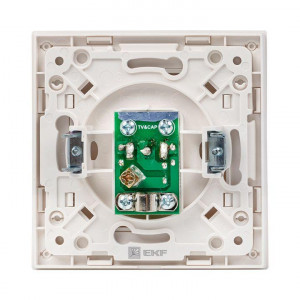 Розетка телевизионная TV 1-м Стокгольм 5-862МГц 75Ом механизм бел. PROxima EYA00-027-10