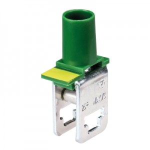 Зажим WAK25/3 GN, Рядная распределительная клемма, тип фиксации провода: винтовой, номинальное сечение: 25 мм кв., цвет: зеленый, тип монтажа: шина 6х6