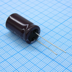 HG035M102X20TKKKS00R, Конденсатор алюминиевый электролитический 1000мкФ 35В ±20% (12.5 X 20мм) радиальный шаг 5мм 0.028Ом 2230мА 8000час 105°С россыпь