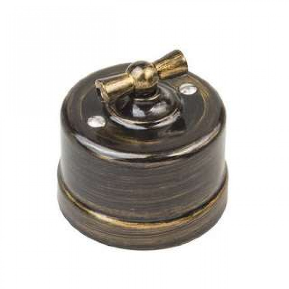 Изображение товара Выключатель поворотный 2-кл. Лизетта 10А IP20 бронзовый B1-202-25