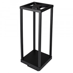 Светильник LGD-Path-Cub-H500B-12W Warm White 021800, 500мм уличный светодиодный светильник для дорожек, угол освещения 125°, свет на 4 стороны. Цвет ТЕПЛЫЙ БЕЛЫЙ 3000К, светодиод 12Вт CREE (653 лм). Влагозащищенный корпус IP54 - черный алюминий, экран закаленное стекло. Питание 230В, мощность 12 Вт. Размеры