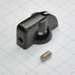 Ручка K7-2 bakelite (клювик) d=6.4, Ручка управления, на вал 6.4mm, клювик