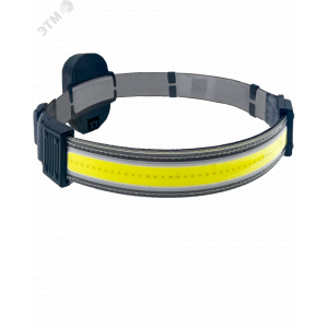 Фонарь налобный 5Вт COB LED 3xAAA корпус ABS-пластик встроенный регулируемый эласт. ремешок KOC521B