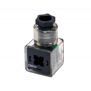 1210640590, DIN Connectors LED + VDR 220V AC/DC